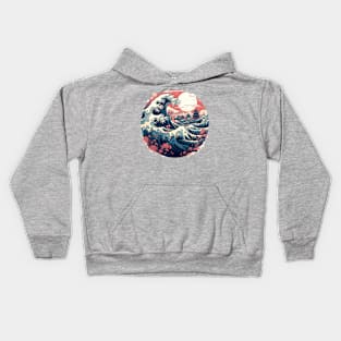 Japanese Waves Kids Hoodie